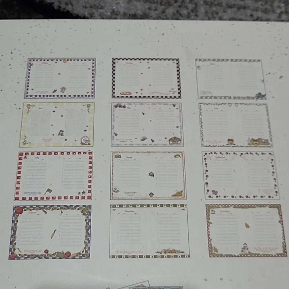 JOY MARIE DATE KEEPER CARDS ASSORTMENT ENVELOPES ORGANIZER